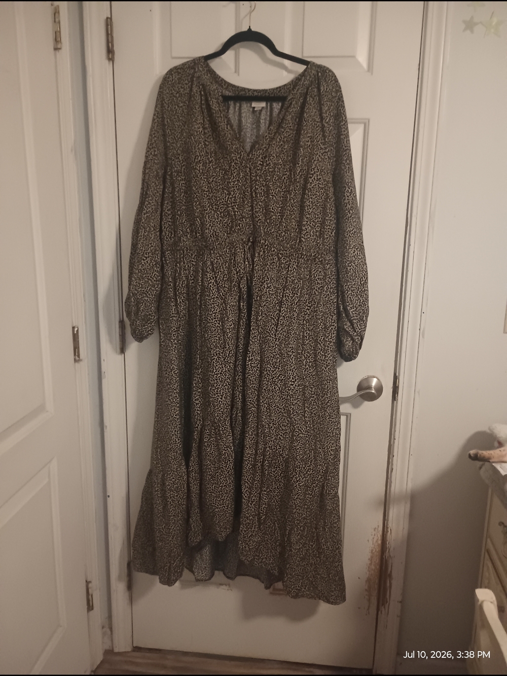 a new day  Animal-Print Maxi Dress